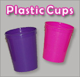 Royal Blue Plastic Party Cups, Pack of 25, Blank 16 oz Stadium Cups