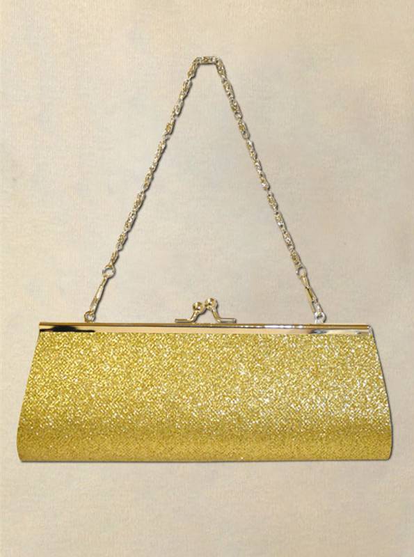 Rhinestone Clutch Purse Evening Bag with Chain Strap - Gold – Sophia  Collection