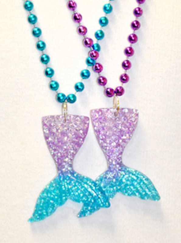 33 Glitter Mermaid Tail Bead