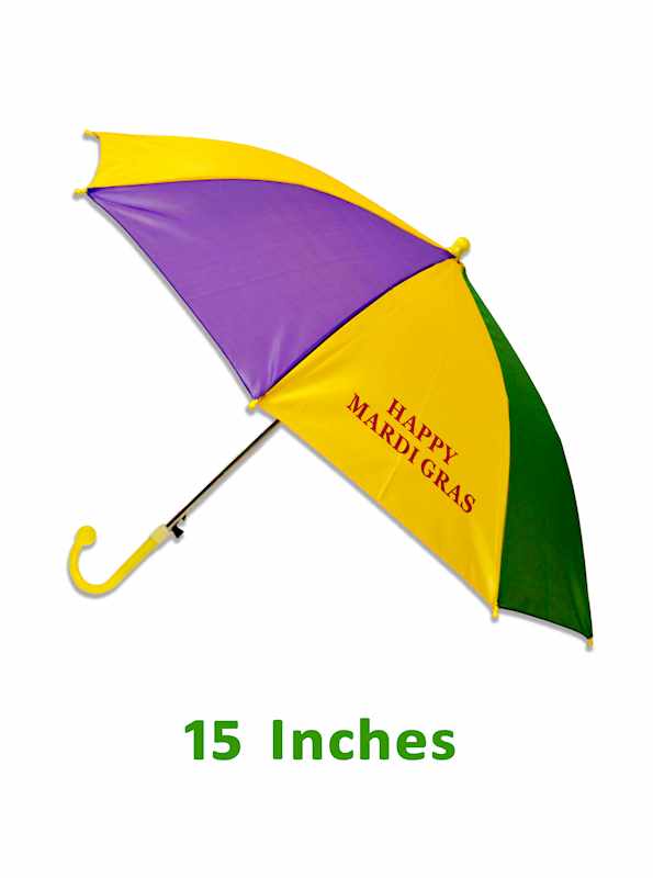 Purple, Green & Yellow Second Line Umbrella with 