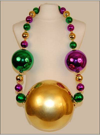 26 Giant Pearl Theme Beads - Big Mardi Gras Beads Beads from Beads by the  Dozen, New Orleans