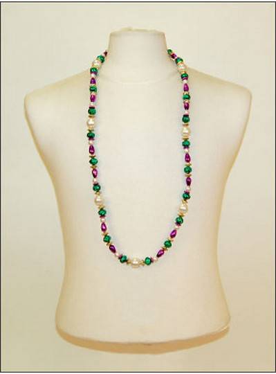 pearl mardi gras beads