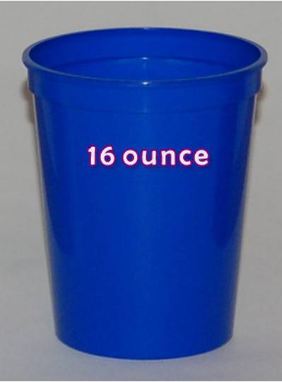16 Ounce Navy Blue Plastic Cups from Beads by the Dozen, New Orleans