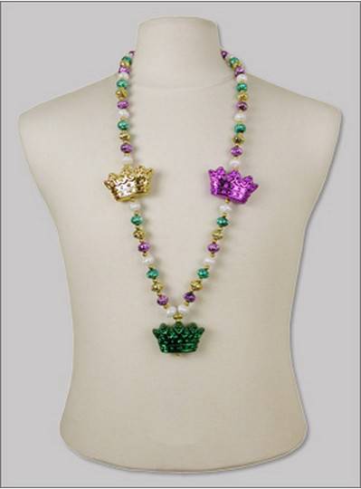 mardi gras crown beads