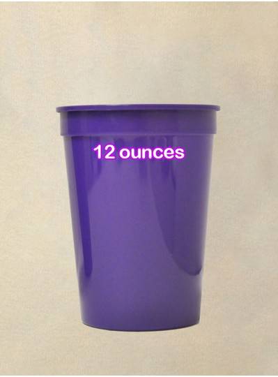 Plastic Cups 12 Ounce Purple Cup