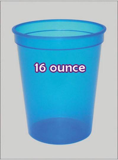 16 Ounce Purple C-Thru Plastic Cups from Beads by the Dozen, New Orleans