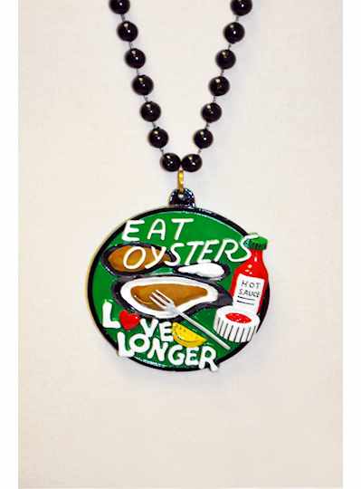 36" 10MM Eat Oysters Love Longer Beads