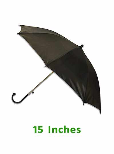 15" Umbrella Black Wedding Second Line