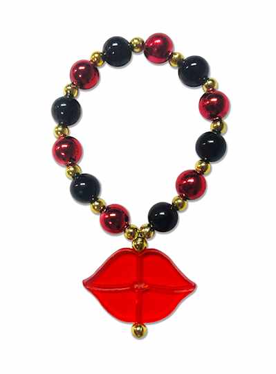 Heart Theme Bracelets Red Lips - Copy