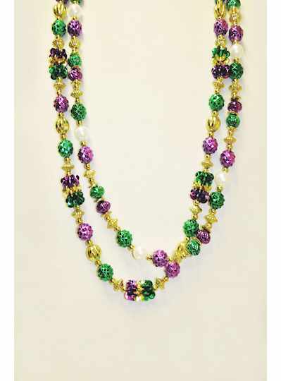 36" Purple, Green & Gold Clusters and PGG Faceted 