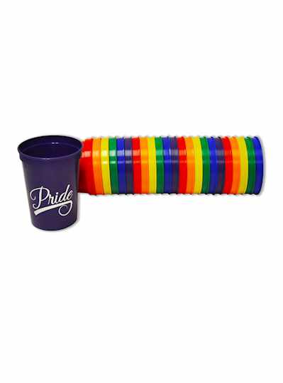 16oz Rainbow Pride Theme Cups