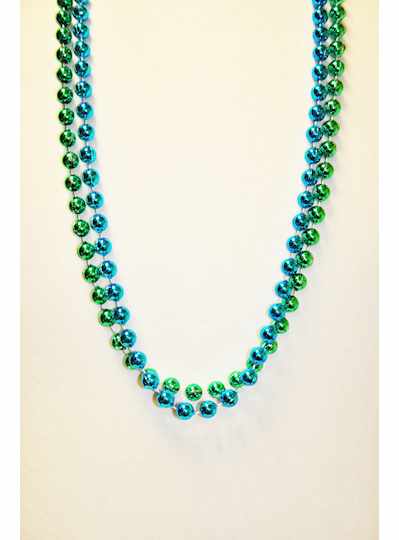 36" 10MM Metallic Turquoise and Green - DOZEN - 12