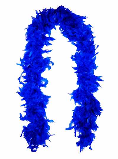 Feather Boa Navy Light Weight