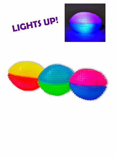 Assorted Purple, Green and Gold Light Up Balls  - 