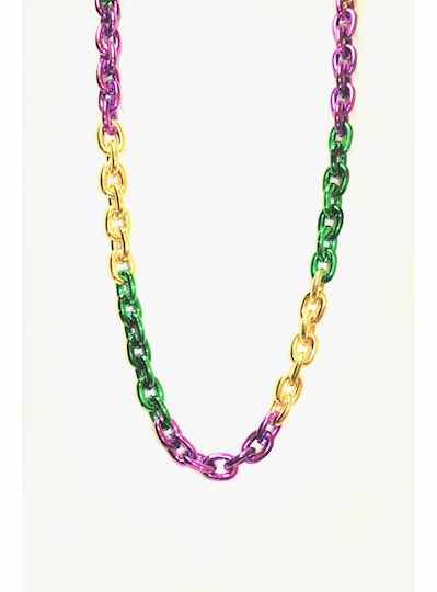 42" Heavy Chain Section Purple Green & Gold