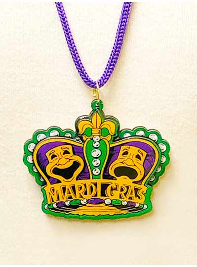 33" Purple Cord with Comedy / Tragedy Mask Crown M