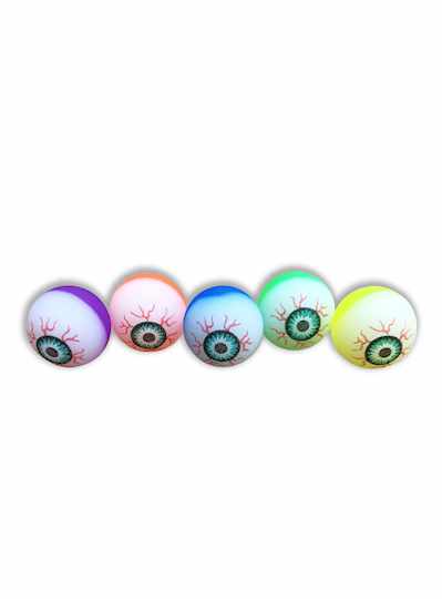 1" Eyeball Glow in The Dark Bounce Balls - SIX DOZ