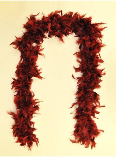 Feather Boa Burgundy Light Weight