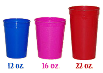 22 Ounce Royal Blue Plastic Cups from Beads by the Dozen, New Orleans